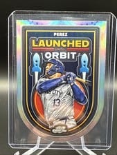 2025 Topps Cosmic Chrome Launched into Orbit Salvador Perez #LIO-46 card