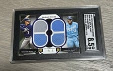 2024 Topps Museum Collection Dual Player Primary Pieces Quad Relics Salvador Perez / Bobby Witt Jr. #DPQR-WJP card