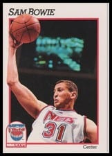 1991-92 Hoops Base Set Sam Bowie #132 card