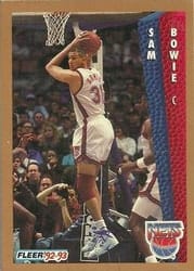 1992-93 Fleer Base Set Sam Bowie #142 card