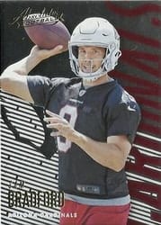 2018 Panini Absolute Base Set Sam Bradford #1 card