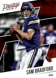 2018 Panini Prestige Base Set Sam Bradford #27 card