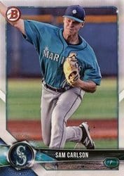2018 Bowman Draft Base Set Sam Carlson #BD-175 card