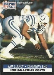 1991 Pro Set Base Set Sam Clancy #525 card
