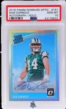 2018 Donruss Optic Sam Darnold #151 card