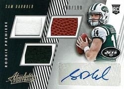 2018 Panini Absolute Base Set Sam Darnold #151 card
