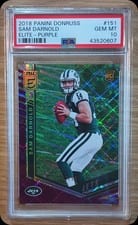 2018 Panini Donruss Elite Sam Darnold Purple #151 card