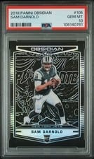 2018 Panini Obsidian Sam Darnold #105 card