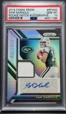 2018 Panini Prizm Rookie Patch Autographs Sam Darnold #RPA-SD card