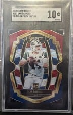 2018 Panini Select Sam Darnold Tri-Color Prizm #107 card