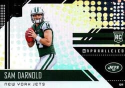 2018 Panini Unparalleled Base Set Sam Darnold #206 card