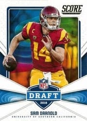 2018 Score NFL Draft Sam Darnold #1 card