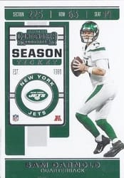 2019 Panini Contenders Base Set Sam Darnold #12 card