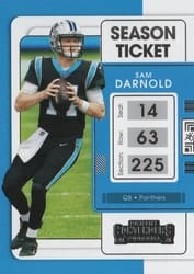 2021 Panini Contenders Base Set Sam Darnold #13 card