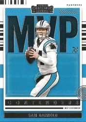 2021 Panini Contenders MVP Contenders Sam Darnold #MVP-SDA card