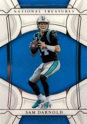 2021 Panini National Treasures Base Set Sam Darnold #27 card