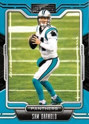 2021 Panini Playbook Base Set Sam Darnold #10 card