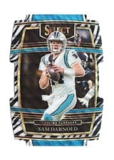 2021 Panini Select Sam Darnold Zebra Die Cut #7 card