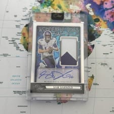 2024 Panini One Wonderful Ones Autographs Sam Darnold #371 card