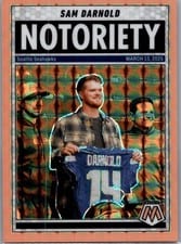 2025 Panini Mosaic Notoriety Sam Darnold #9 card