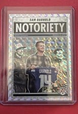 2025 Panini Mosaic Notoriety Sam Darnold #9 card