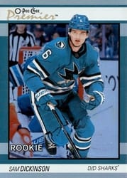 2025-26 O-Pee-Chee OPC Premier Sam Dickinson #P-94 card