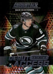 2025-26 Upper Deck Credentials Base Set Sam Dickinson #138 card