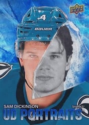 2025-26 Upper Deck UD Portraits Sam Dickinson #P-43 card