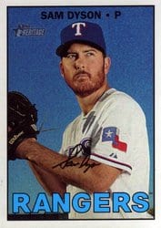 2016 Topps Heritage Base Set Sam Dyson #689 card