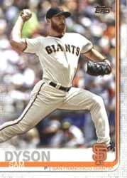 2019 Topps Base Set Sam Dyson #696 card