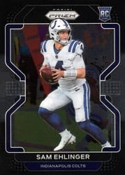 2021 Panini Chronicles Prizm Black Sam Ehlinger #PB-18 card