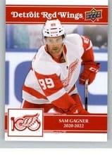 2025-26 Upper Deck Detroit Red Wings Centennial Base Set Sam Gagner #33 card
