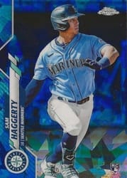 2020 Topps Chrome Update Sapphire Edition Base Set Sam Haggerty #U-152 card