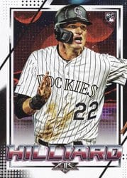 2020 Topps Fire Base Set Sam Hilliard #186 card