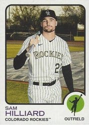 2022 Topps Heritage Base Set Sam Hilliard #456 card