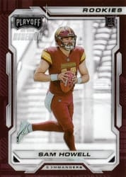 2022 Panini Chronicles Playoff Momentum Rookies Sam Howell #PMR-5 card