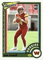 2022 Panini Classics Base Set Sam Howell #155 card