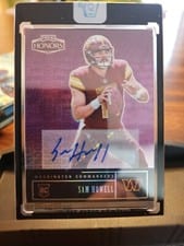 2022 Panini Honors Signatures Sam Howell #37 card