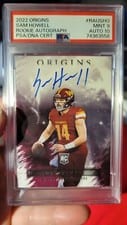 2022 Panini Origins Rookie Autographs Sam Howell #RAU-SHO card