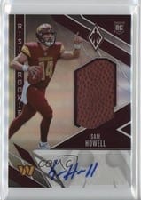 2022 Panini Phoenix Rising Rookie Material Signature Sam Howell #RMS-SH card