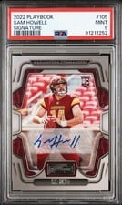 2022 Panini Playbook Signatures Sam Howell #105 card