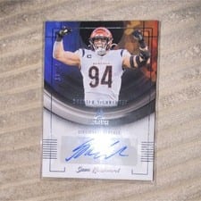 2022 Panini Luminance Shutter Signatures Sam Hubbard #SHU-SAH card