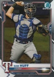 2021 Bowman Chrome Base Set Sam Huff #91 card