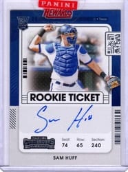 2021 Panini Contenders Base Set Sam Huff #151 card