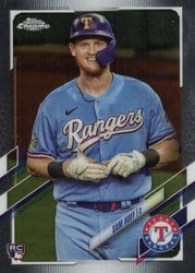 2021 Topps Chrome Base Set Sam Huff #81 card