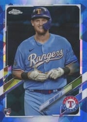 2021 Topps Chrome Sapphire Edition Base Set Sam Huff #654 card
