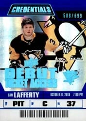 2019-20 Upper Deck Credentials Base Set Sam Lafferty #101 card