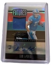 2023 Panini Legacy Futures Patch Autographs Silver Sam LaPorta #FAPS-12 card