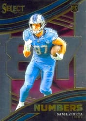 2023 Panini Select Select Numbers Sam LaPorta #25 card