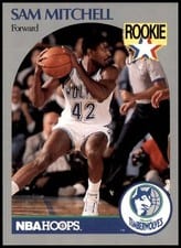 1990-91 Hoops Base Set Sam Mitchell #188 card